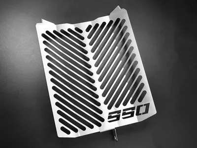 Immagine prodotto di Copriradiatore ZIEGER compatibile con KTM 990 Supermoto SM R|SM T Design Logo argento