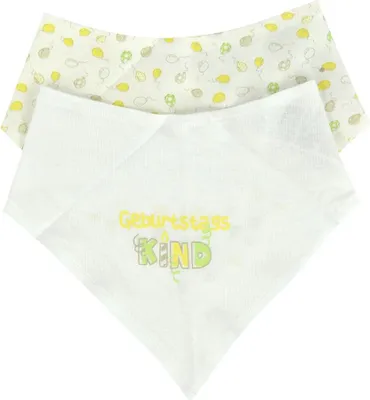 Productafbeelding van 2-delige set baby-sjaaltjes "Nicky", geel, merk Kanz