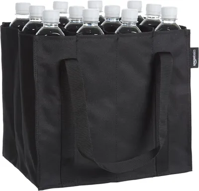 Imagen del producto de Soporte para botellas - Estante para botellas con 12 compartimentos - Para botellas de 0,75 l - Poliéster -