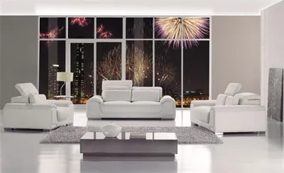 Produktbild von Design Couchen Sofas Polster Sitzer Sofagarnitur Garnituren Set Leder 321 Sofa