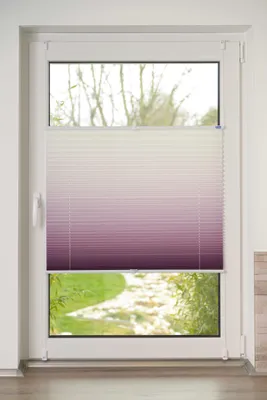 Plissee Klemmfix Farbverlauf Bordeaux 100x210 cm