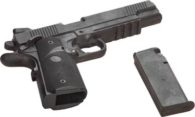 Produktbild von Gummipistole detailgetreu mit Magazin