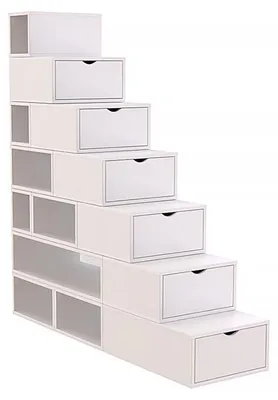 Immagine prodotto di Scaffale a gradini 175 cm - Bianco