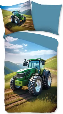 Produktbild von Duvet cover Good Morning 135x200 + 1* 80x80 cm - tractor