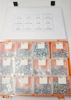 Obrázok produktu pre Bofix - area box 12 predmetových krúžkov a matíc