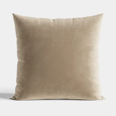 Produktbild von Kissenbezug 40x40 Dekorativer Samt C. Beige