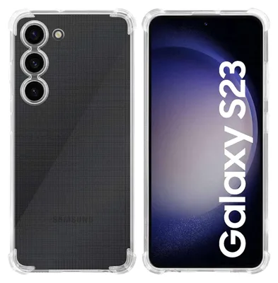 Image de Cadorabo Housse pour Samsung Galaxy S23 en TRANSPARENT COMPLET Housse de protection en TPU silicone flexible Back Case Cover Etui Handy Hülle