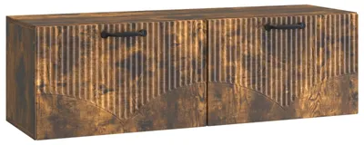 Productafbeelding van vidaXL Wandmeubel voor televisie, gerookt eikenhout, 98 x 31 x 30 cm