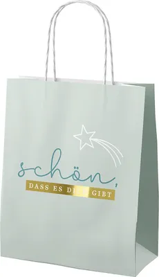 Produktbild von Weihnachten Geschenktüte - 18x8H22 cm - Geschenk für Dich - Komet - Schön, dass es Dich gibt