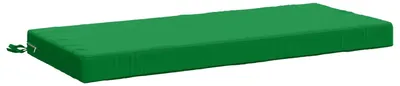 Image de Coussin de banc SOEST, 100 % polyester, vert, 120 x 50 x 8 cm