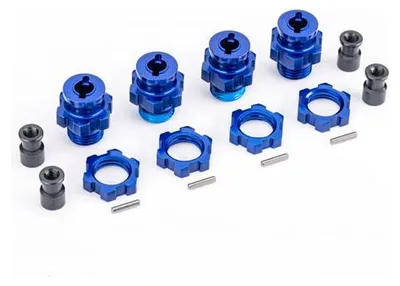 Imagen del producto de Traxxas, juego de 4 bujes cónicos de aluminio azul de 17 mm (para el modelo #9080)