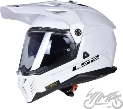 Produktbild von Motorradhelm LS2 MX702 Pioneer II Weiß – Sicherheitshelm S Größe