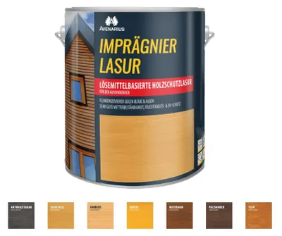 Produktbild von Avenarius Imprägnierlasur 2,5L Holzlasur Dünnschichtlasur lösemittelbasiert Palisander