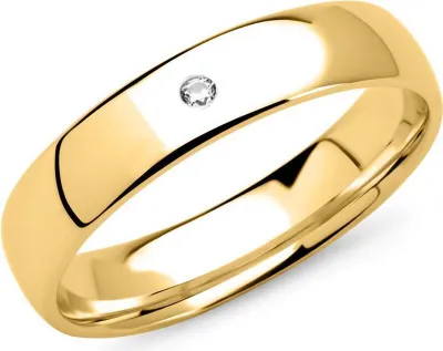Produktbild von 14K Goldring für Damen mit Diamant von Unique