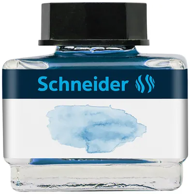Produktbild von Schneider Tintenglas Pastell 15 ml Ice Blue, flüssige Pastell-Tinte