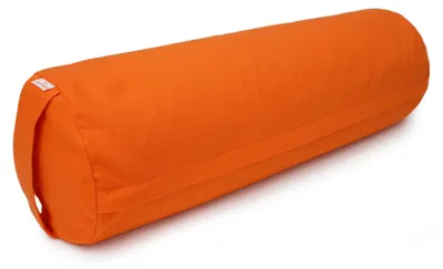 Produktbild von yogabox Yoga und Pilates Bolster / Yogarolle BASIC - orange 65 x 22 x 22 cm Buchweizenschalen