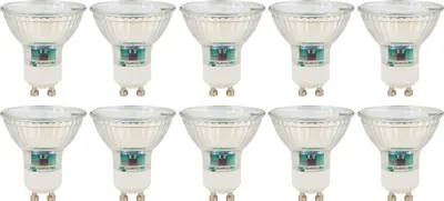 Produktbild von 10er-Pack LED-Strahler McShine "SP50-10", GU10, 5W, 400 lm, warmweiß