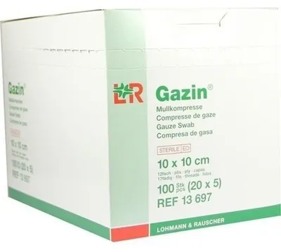 Image de Gazin compresses stériles 10x10cm, 20X5 pcs KOM