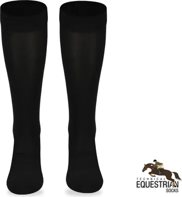 Eskadron Kniestrümpfe Dynamic Für Reiten - Schwarz 25 H/W Baumwollmix