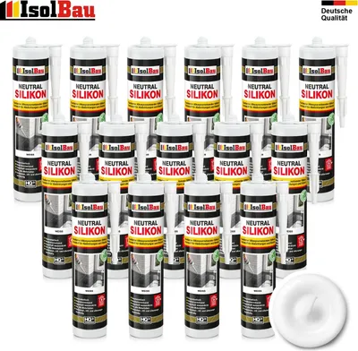 Neutralsilikon Naturstein Silikon Granit Marmor Sanitär Inn/Auß 1 - 48 x 300ml