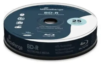 Produktbild von MediaRange BD-R 25GB, 6x, 10 Stück im Spindel