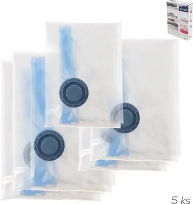 Produktbild von Vakuumbeutel für Kleidung und Bettwäsche 3 Größen 5 Stk.