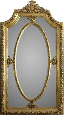 Image de Miroir mural baroque Casa Padrino, finition or, 115 x 215 cm - Miroir e style antique