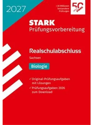 Obrázok produktu pre STARK Biologie - Realschulabschluss 2027 Sachsen - Prüfungsvorbereitung