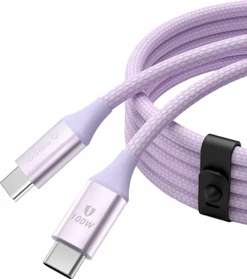 Obrázek produktu pro Orico Cdx 100W 5A Power Delivery Usb-C - Usb-C 1M kabel - fialový