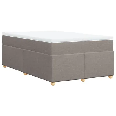 Productafbeelding van vidaXL Boxspringbed met matras, taupekleurig, 120x190 cm, met stoffen bekleding
