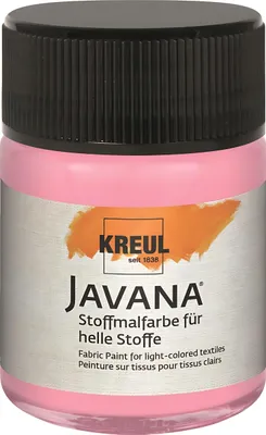 Produktbild von KREUL Javana Stoffmalfarbe für helle Stoffe Leuchtrosa 50 ml