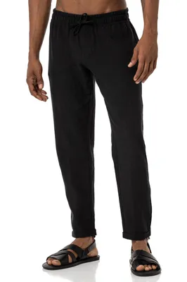Produktbild von Red Bridge Herren Hose Leinenhose Freizeithose Schwarz XL