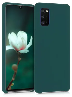 Produktbild von kwmobile Handyhülle für Samsung Galaxy A41 Hülle - Case Silikon - Kabelloses Laden - Schutzhülle Cover in Türkisgrün