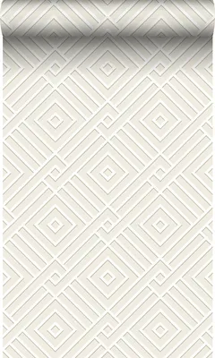 Zdjęcie produktu dla Origin Wallcoverings Tapeta motyw graficzny 3D białym 50 x 900 cm