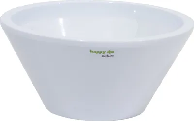 Produktbild von Keramik Schale Capri weiß Ø 22 cm H 10,5 cm happy-nature sukkulente Kakteen