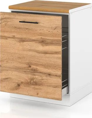 Zdjęcie produktu dla Szafka Kuchenna Stojąca Z Blatem Szafka Cargo 60Cm Spremium Dąb Wotan