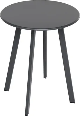 Produktbild von Dehner Kaffeetisch Lian, ca. Ø 40 cm, Höhe ca. 50 cm, Stahl, pulverbeschichtet, grau