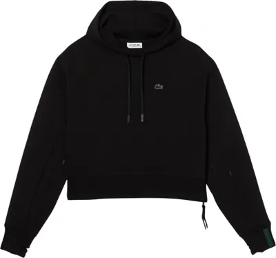 Product shot of a black hoodie.