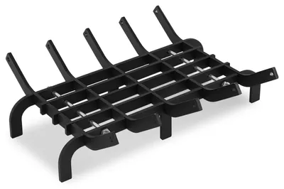 Zdjęcie produktu dla Rost do kominka Vigevee o wysokości 7 cm, zapewniający lepszą cyrkulację powietrza, wymiary: 41 x 32,5 cm