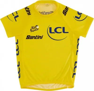 Obrázek produktu pro SANTINI Kurzarm Fahrradtrikot - TOUR DE FRANCE 2023 - Gelb UNI KIDS