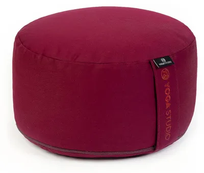 Immagine prodotto di Cuscino da meditazione in cotone, grande, color borgogna