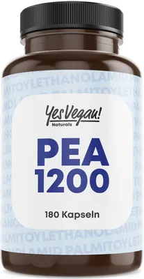 Produktbild von PEA Kapseln hochdosiert (180 Kapseln) 1200 mg PEA pro Tagesdosis, Palmitoylethanolamid, labor