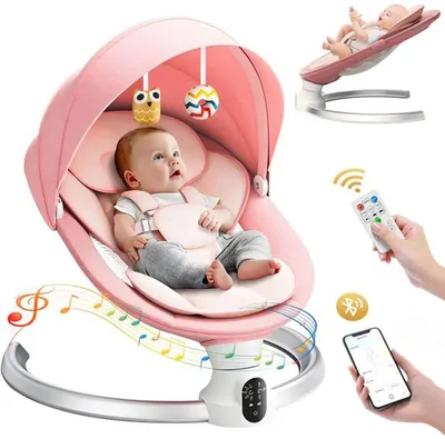 Image de Chaise haute électrique Azomor avec télécommande et Bluetooth pour un confort optimal