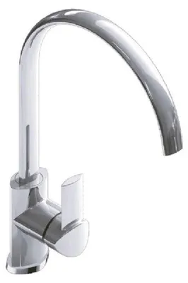 Immagine prodotto di Rubinetto Cucina Miscelatore Monocomando Lavello in Ottone Lubecca Cromato