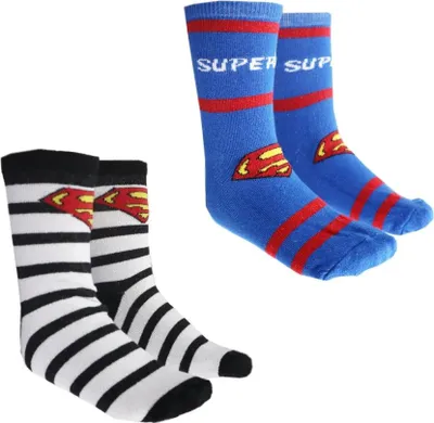 Produktbild von DC Comics Superman lange Kinder Socken 2er Pack – 23/26
