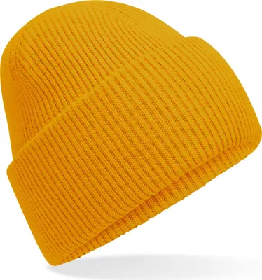 Immagine prodotto di Beechfield B385R | Classic Engineered Deep Cuffed Beanie - Farbe: Mustard - Größe: Taglia unica