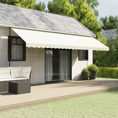Produktbild von Maison Exclusive - Markisenvolant Creme Gestreift 600 cm