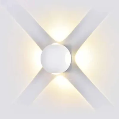 Obrázek produktu pro Nástěnné svítidlo V-TAC 4W LED White Round IP65 VT-834 neutrální 440lm