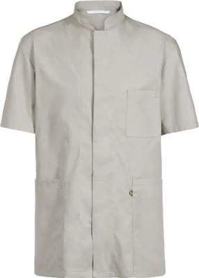 Produktbild von Greiff CARE uni Kasack Kurzarm Regular Fit Hellgrau XXXL