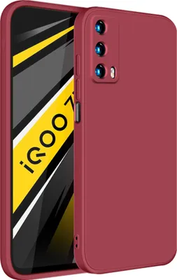 Image de Etui pour VIVO IQOO Z1X Etui en silicone liquide souple, antichoc en caoutchouc rouge